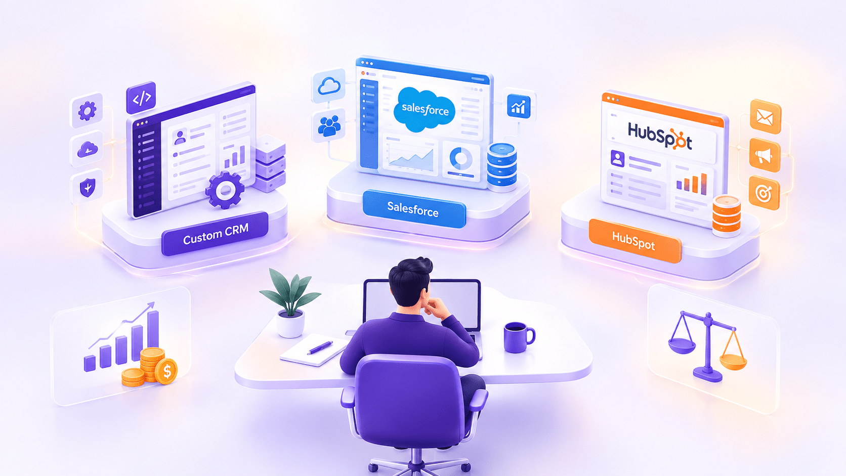 Custom CRM vs Salesforce vs HubSpot: An Honest Cost-Benefit Breakdown