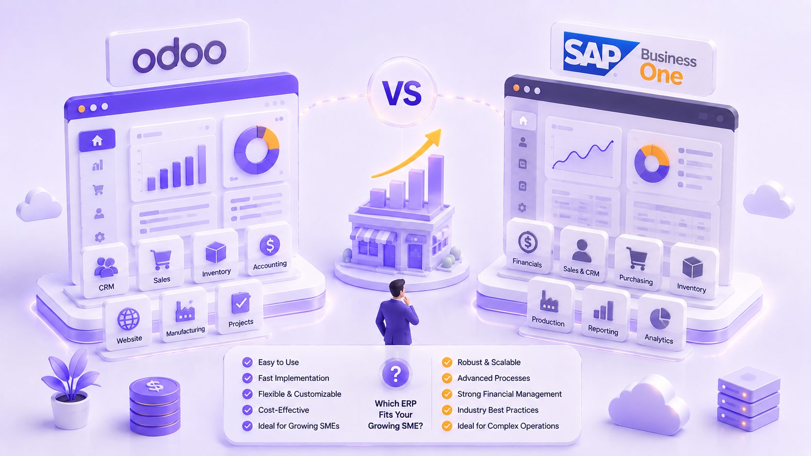 Odoo vs SAP Business One: Which ERP Fits a Growing SME?